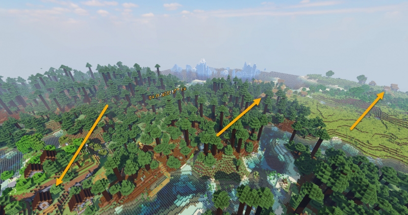 Minecraft Seed: 3 Villages Next To Icebergs 1.15.2