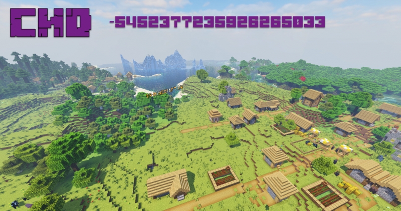 Minecraft Seed: 3 Villages Next To Icebergs 1.15.2