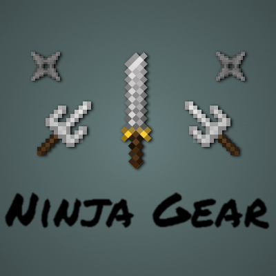 NinjaGear - Стань ниндзя, оружие, броня [1.18.2] [1.16.5] [1.11.2] [1.10.2]