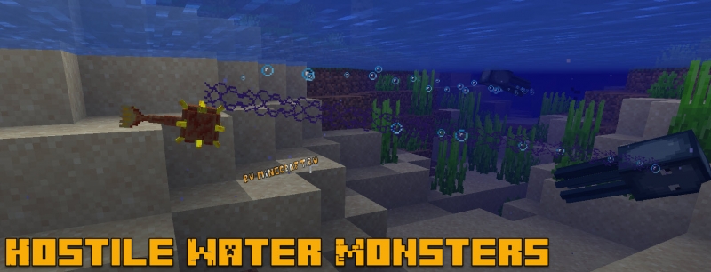 Hostile Water Monsters - маленькие стражи [1.20.1] [1.19.4] [1.18.2] [1.16.5]