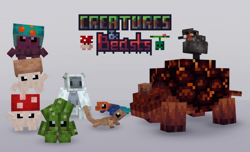 Creatures and Beasts - милые животные [1.19.2] [1.18.2] [1.16.5]