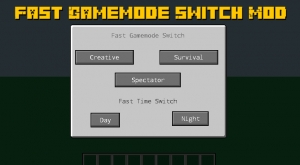 Fast Gamemode Switch Mod - быстрое изменение режима игры [1.19.4] [1.18.2] [1.17.1] [1.16.5] [1.15.2]