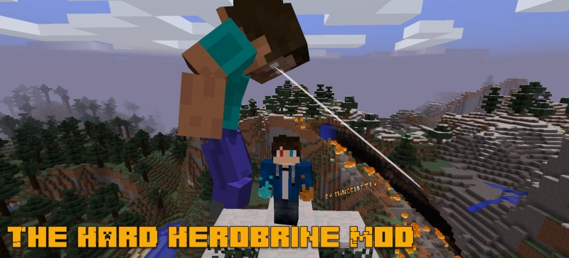 The Hard Herobrine Mod - херобрин босс [1.12.2]