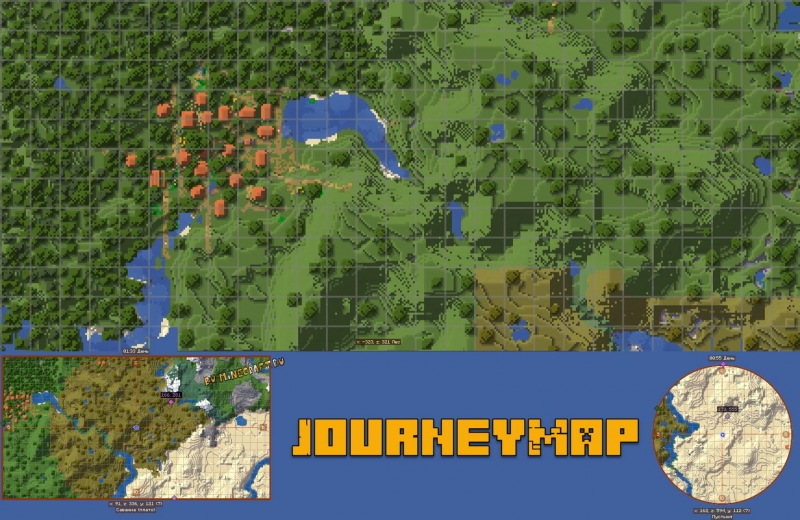 JourneyMap - открой карту мира, миникарта [1.19.3] [1.18.2] [1.17.1] [1.16.5] [1.12.2] [1.8.9] [1.7.10]