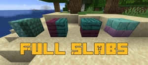 Full Slabs - соединяем полублоки в целые блоки [1.19.4] [1.18.2] [1.17.1] [1.16.5]