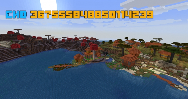 Minecraft Seed: Spawn in the Village Next To the Mu room Biom.16.5