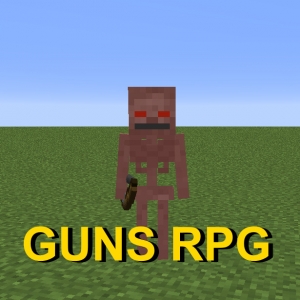 GUNS RPG - огнестрельное оружие, РПГ система развития [1.16.5] [1.12.2]