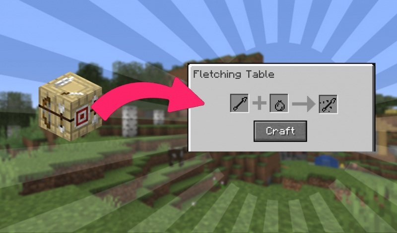 The Fletching Table Mod - Функционал для стола лучника [1.20.1] [1.19.4] [1.18.2] [1.17.1] [1.16.5] [1.15.2]