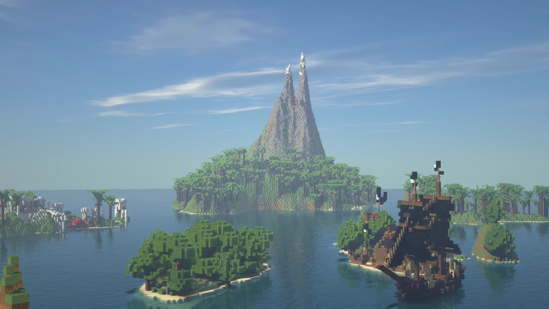 The first island. Карта архипелаг майнкрафт. Архипелаг в МАЙНКРАФТЕ. Тропический остров в Minecraft.