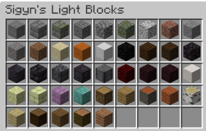 Sigyn's Light Blocks - дефолтные блоки с подсветкой [1.16.5]