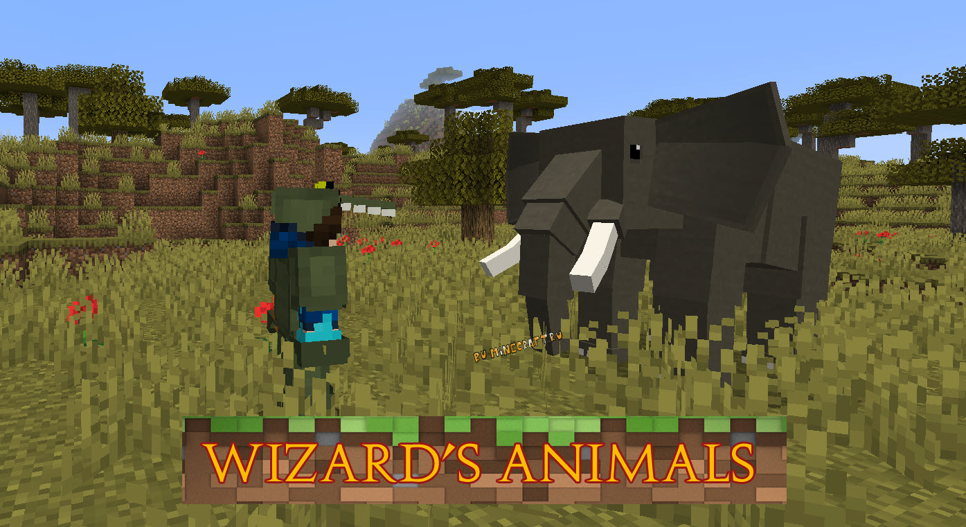 Wizard's Animals - животные, насекомые реального мира [] []  [] » Скачать моды для Майнкрафт