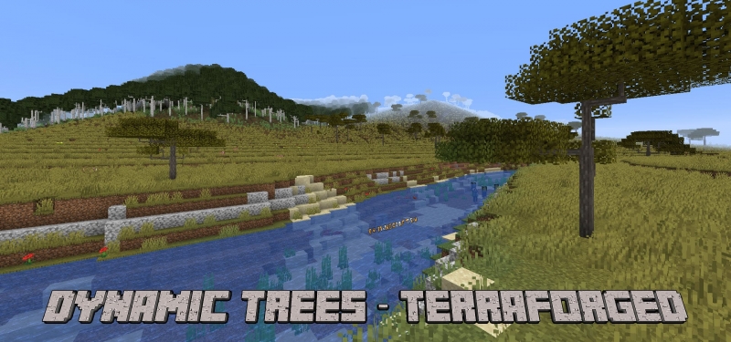 Dynamic Trees - TerraForged - реалистичные деревья в реалистичном мире [1.16.5]