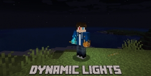 Dynamic Lights - динамический свет, факел светится в руках [1.20.2] [1.19.4] [1.18.2] [1.17.1] [1.16.5] [1.12.2] [1.7.10]