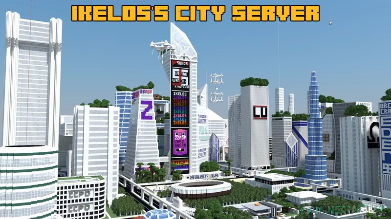 Ikelos's City Server - футуристичный серверный город [1.17.1]