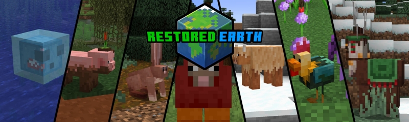 Restored Earth - мобы и предметы из Minecraft Earth [1.18.2] [1.17.1] [1.16.5]