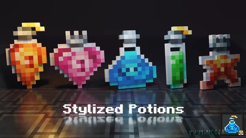 Stylized Potions - стилизованные уникальные зелья [1.19.3] [1.18.2] [1.16.5] [16x]