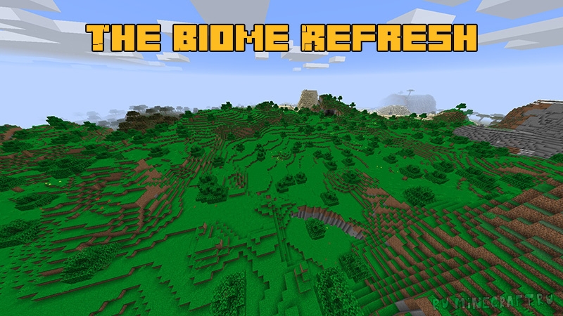 The Biome Refresh - разнообразные дефолтные биомы [1.17.1]