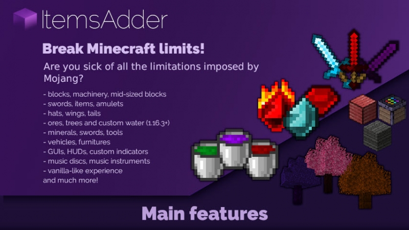 Itemsadder &#8211; Paid Plugin With a Bunch of Capabilities 1.17.1, 1.16.5 1.15.2 1.14.4
