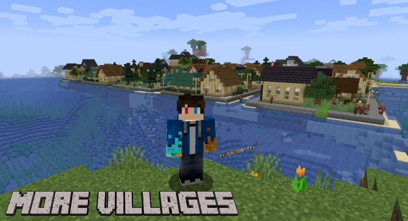 More Villages Mod - новые виды деревень, города [1.17.1]