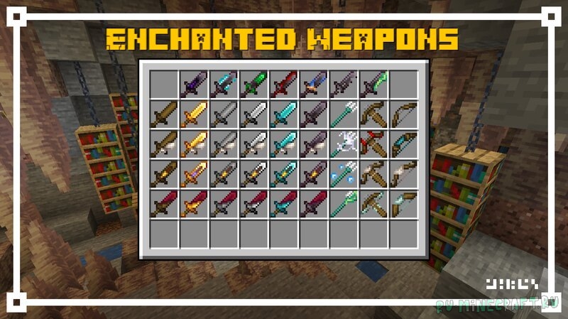 Enchanted Weapons - новый вид зачарованного оружия [1.18] [1.17.1] [1.16.5] [16x]