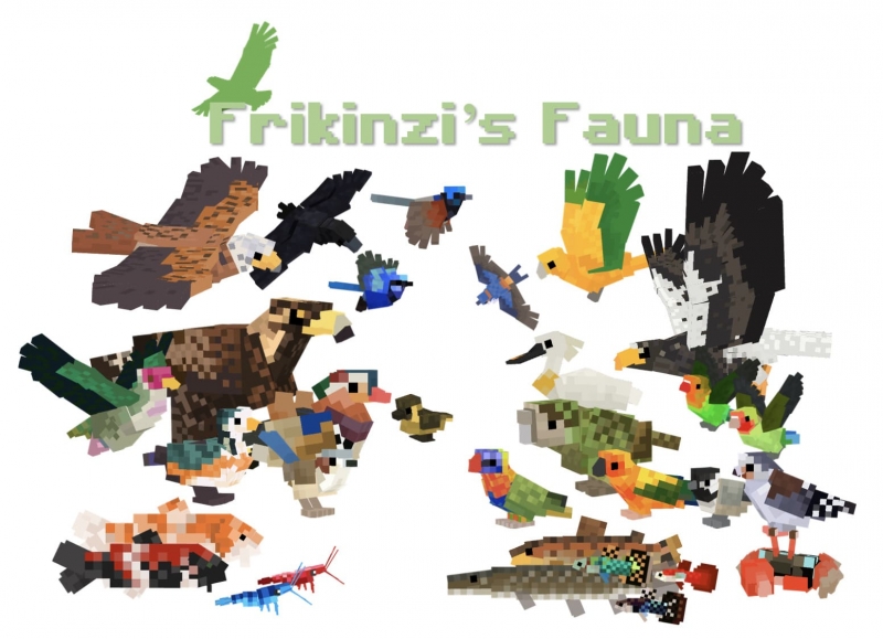 Frikinzi's Fauna - реалистичные животные, фауна [1.16.5] [1.12.2]