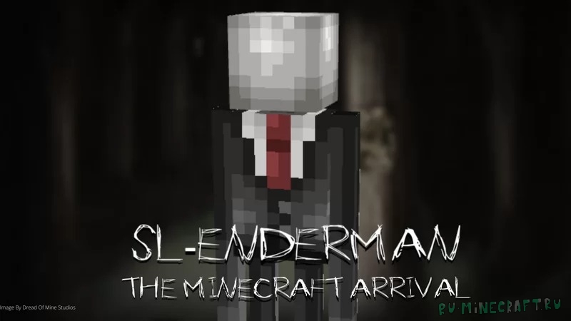 Slender The Minecraft Arrival - слендермен вместо эндермена [1.18.1]