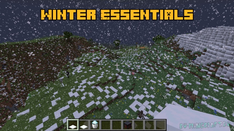 Winter Essentials - снегопад в каждом биоме [1.18.1]