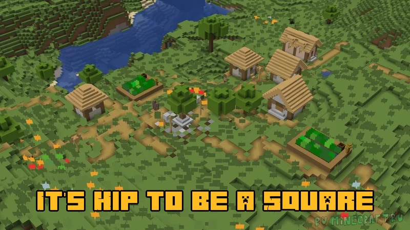 It's Hip to be a Square - 1х1 текстуры [1.18.1] [1x]