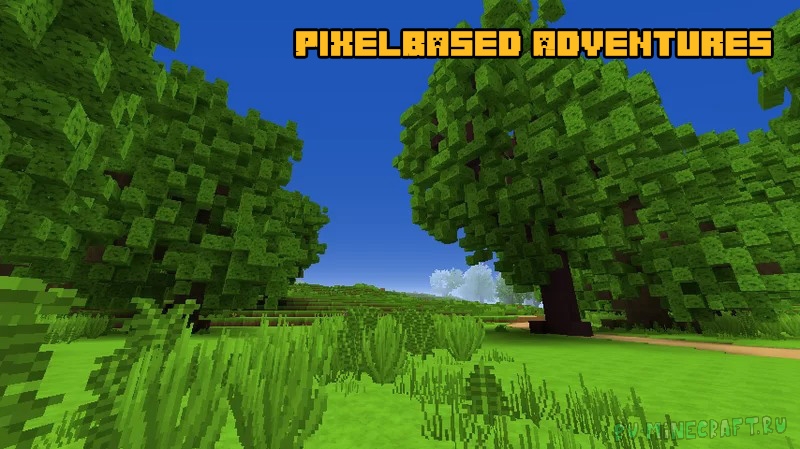 PixelBased Adventures - яркие аниме текстуры [1.12.2] [32x]