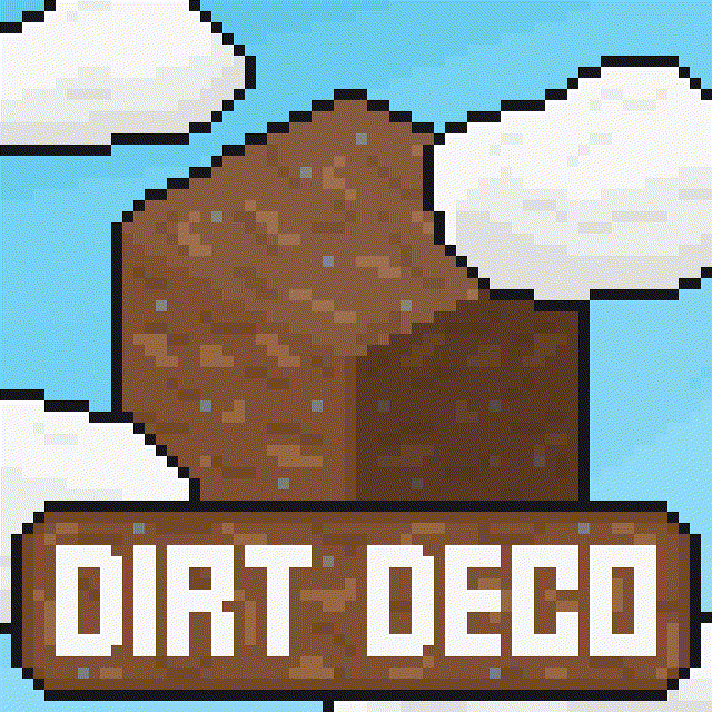 Dirt Deco - декоративные блоки из грязи [1.18.2] [1.17.1] [1.16.5] [1.12.2]