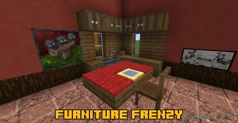 Furniture Frenzy - больше блоков для декора дома [1.18.2] [1.17.1] [1.16.5]