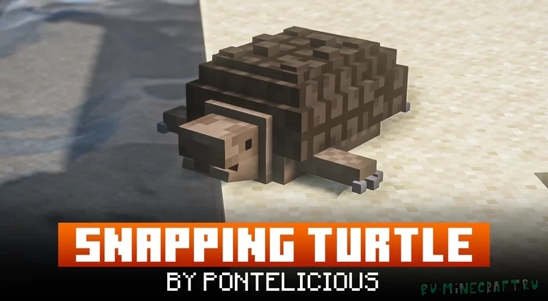 SNAPPING TURTLE - новый вид черепахи [1.18.2] [16x]
