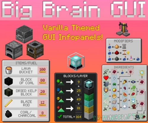 Big Brain GUI -   [1.20.4] [1.19.4] [1.18.2] [1.17.1] [1.16.5] [16x]