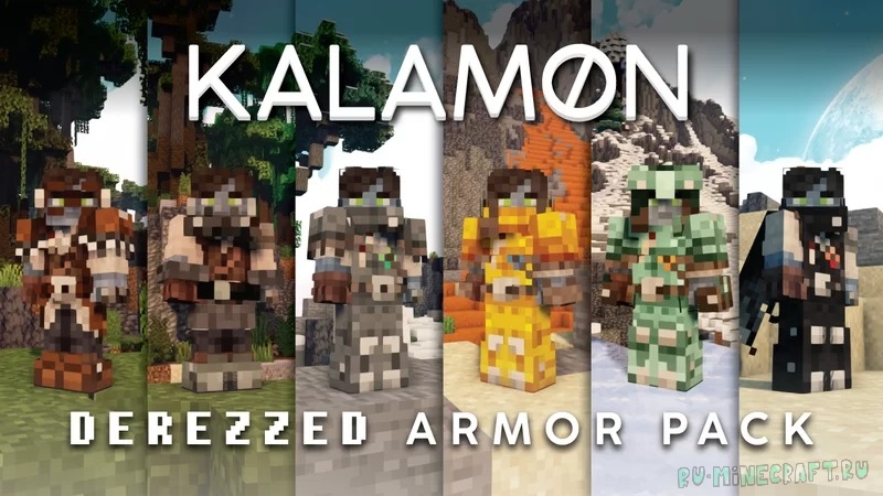 Kal's Derezzed Grimdark Armor - средневековая броня [1.18.2] [16x]