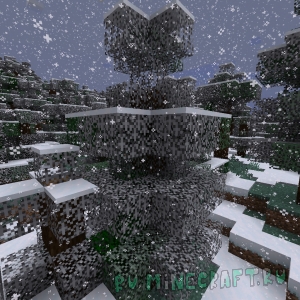 SnowyLeavesPlus - реалистичные снежные деревья [1.20.2] [1.19.4] [1.18.2]