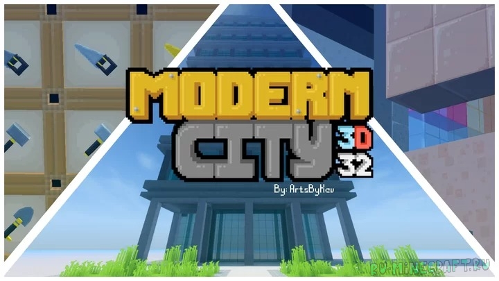 Modern City Construction - Stylized 3D -    [1.18.2] [32x]