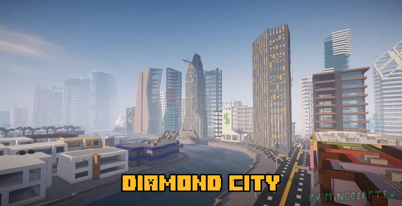 Diamond City - большой красивый город [1.19] [1.18.2] [1.17.1] [1.16.5] [1.15.2]