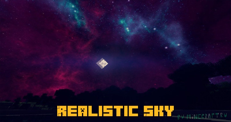 Realistic Sky by Fire Eagle - реалистичное небо с облаками [1.18.2] [1.17.1] [2048x]