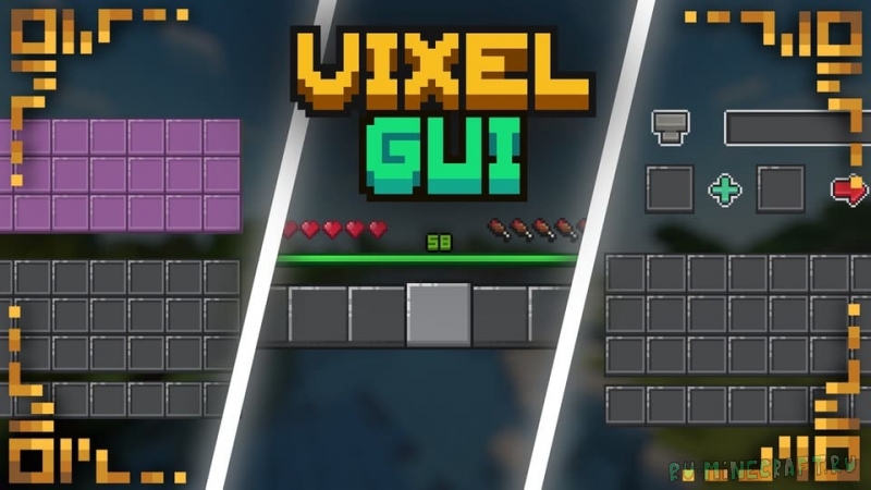 Vixel's GUI Overhaul - подходящие интерфейсы [1.19.2] [16x]