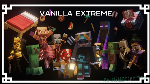 Ресурспак Vanilla Extreme - добавлены разнообразные ванильные текстуры [1.19.2] [16x]