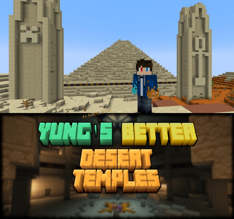 YUNG's Better Desert Temples - улучшенная структура пустынного храма [1.19.2] [1.18.2]