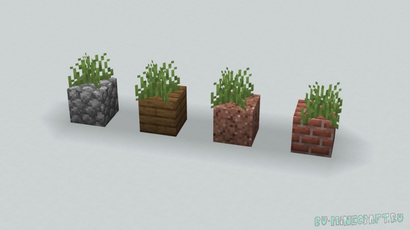 Placeable Plants - ставим траву на любые блоки [1.19.2]