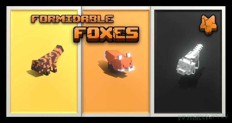 Formidable Foxes - больше вариантов лис [1.19.4] [1.18.2] [1.17.1] [16x]