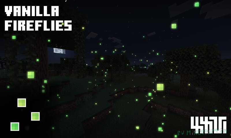 XXVI's Vanilla Fireflies - светлячки [1.19.3] [16x]