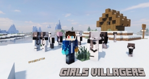 Girls Villagers - девушки жители [1.20] [1.19.3] [1.18.2] [1.16.5] [1.12.2] [16x]