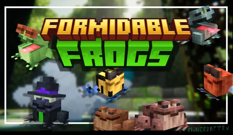 Formidable Frogs - огромное количество лягушек [1.20.1] [16x]