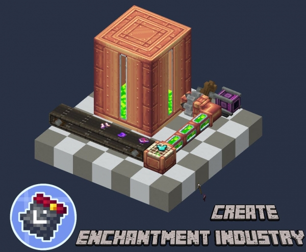 Create: Enchantment Industry - Автоматизация зачарований [1.19.2] [1.18.2]