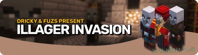 Illager Invasion - вторжение разбойников [1.20.4] [1.18.2]