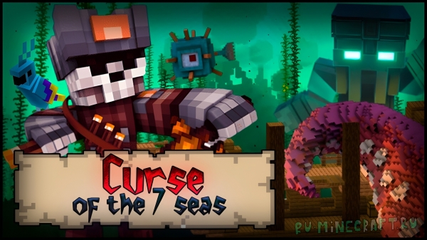 Curse Of The 7 Seas - пиратская сборка, квесты, корабли, прокачка персонажа [1.16.5] [Сборка] [рпг] [115 модов] [Forge]