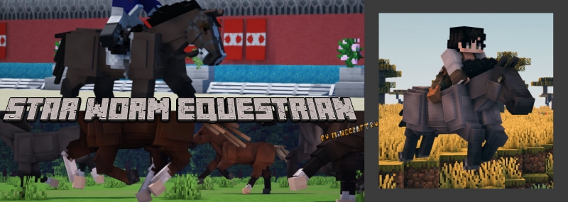 Star Worm Equestrian - очень реалистичные лошади [1.20.1] [1.18.2] [1.16.5]